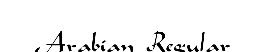 Arabian Regular Font Download Free